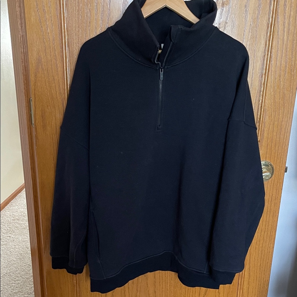 lululemon athletica Black Zip Up Sweater